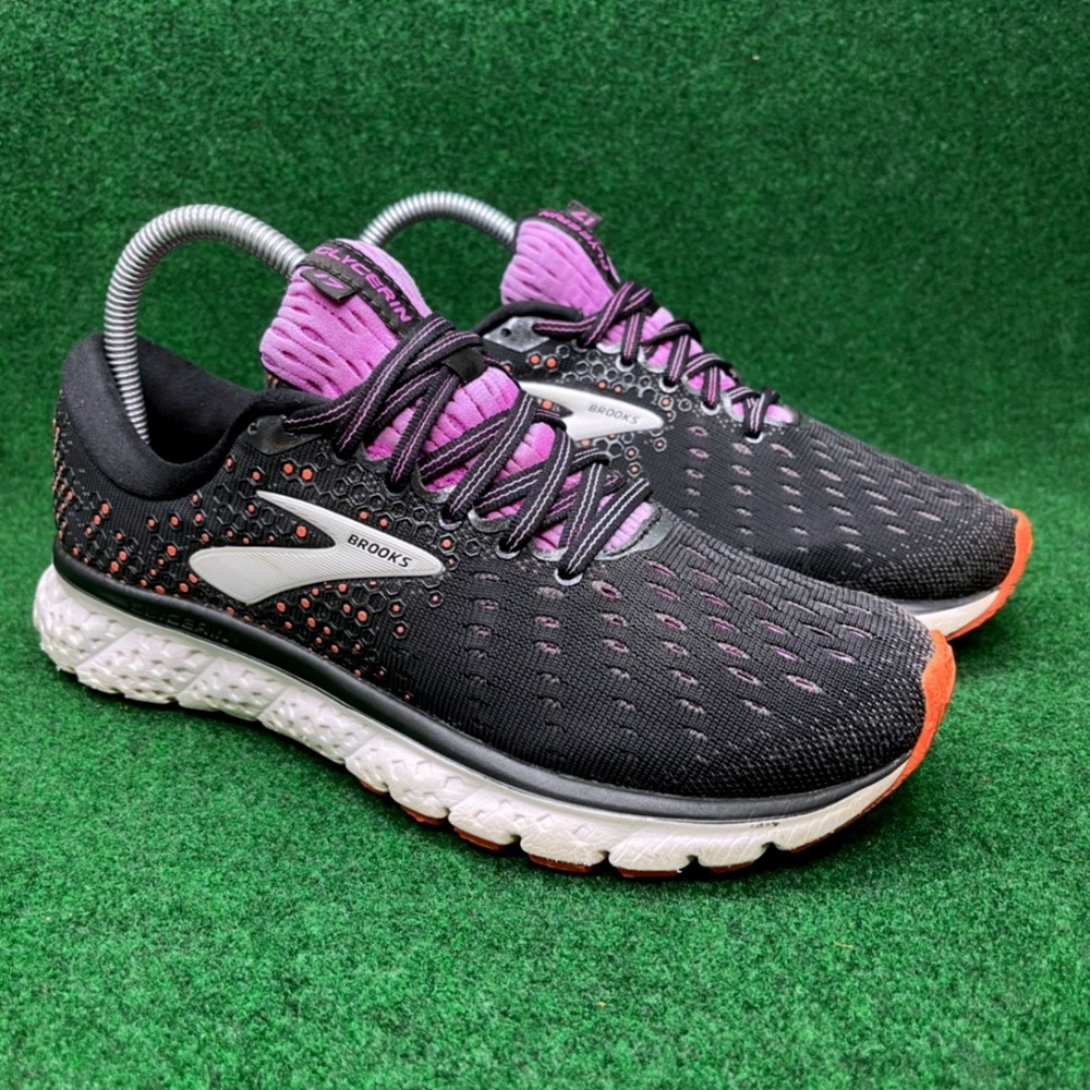 Brooks Glycerin 17 Running Shoes Women's‎ 8.5 Athletic Sneakers Black Purple